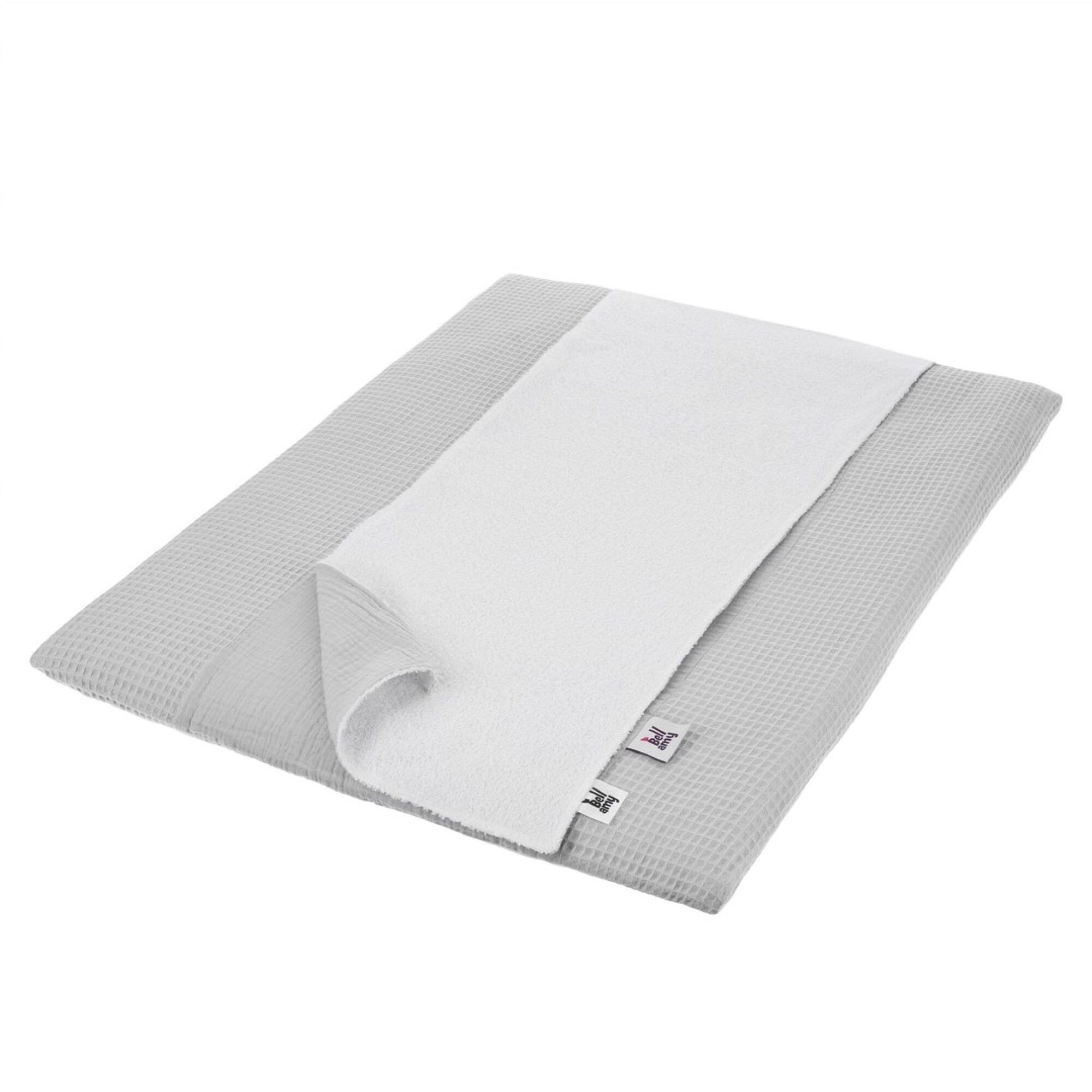 Saltea de înfășat din material waffle, cu husă și prosop, poppy