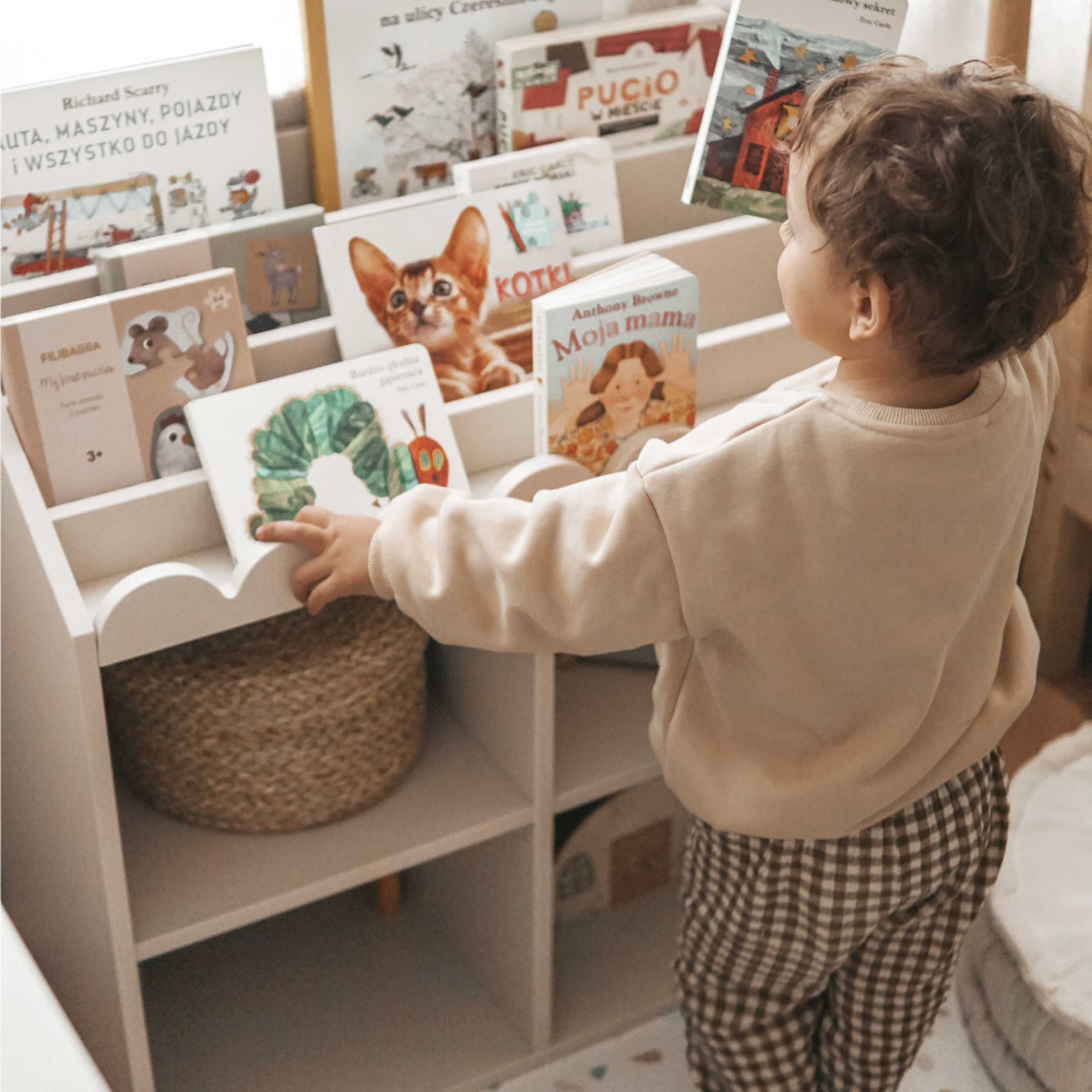 Book Nook, Biblioteca Montessori, Latte
