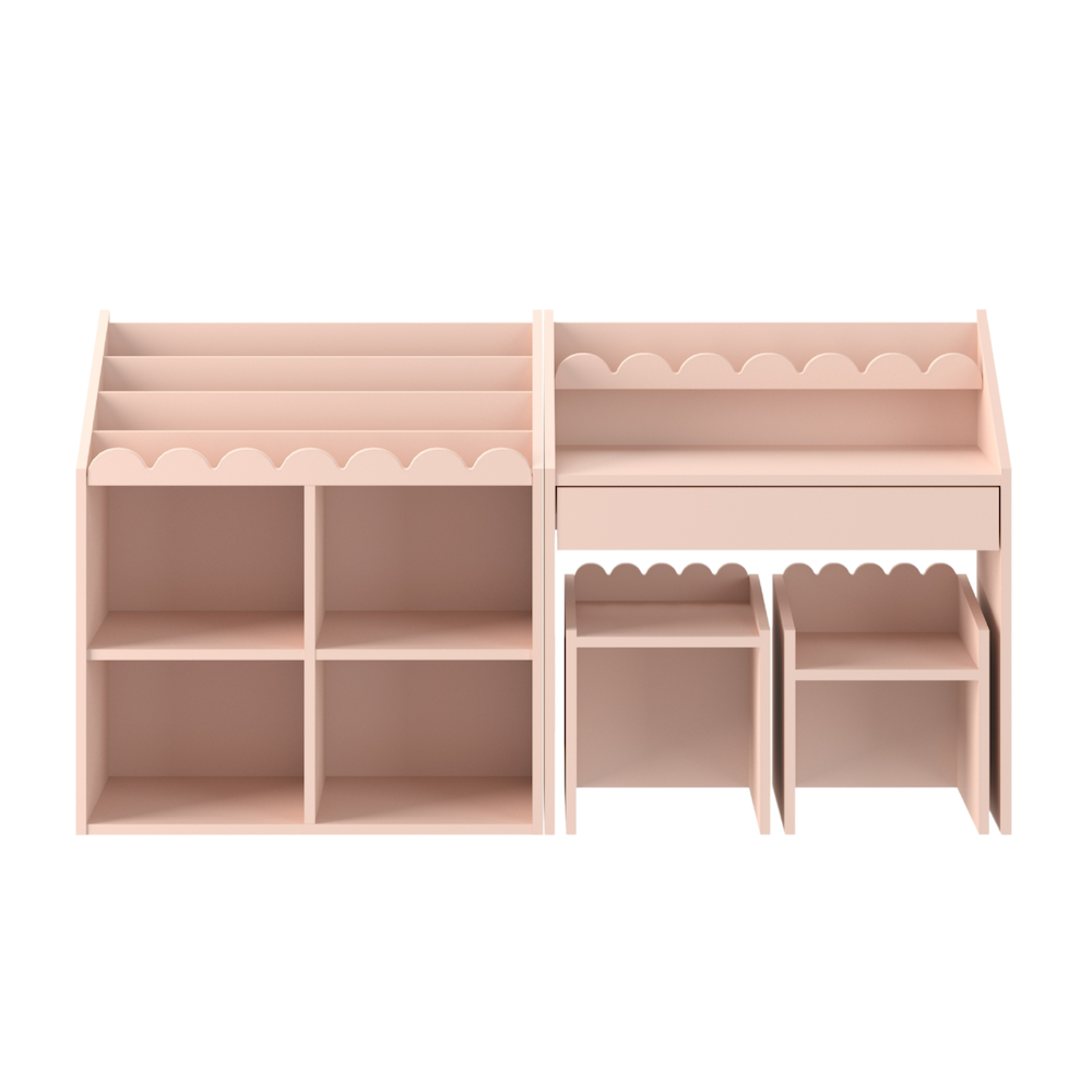 Scaun Montessori multifuncțional din colectia Book Nook Sunset pentru copii