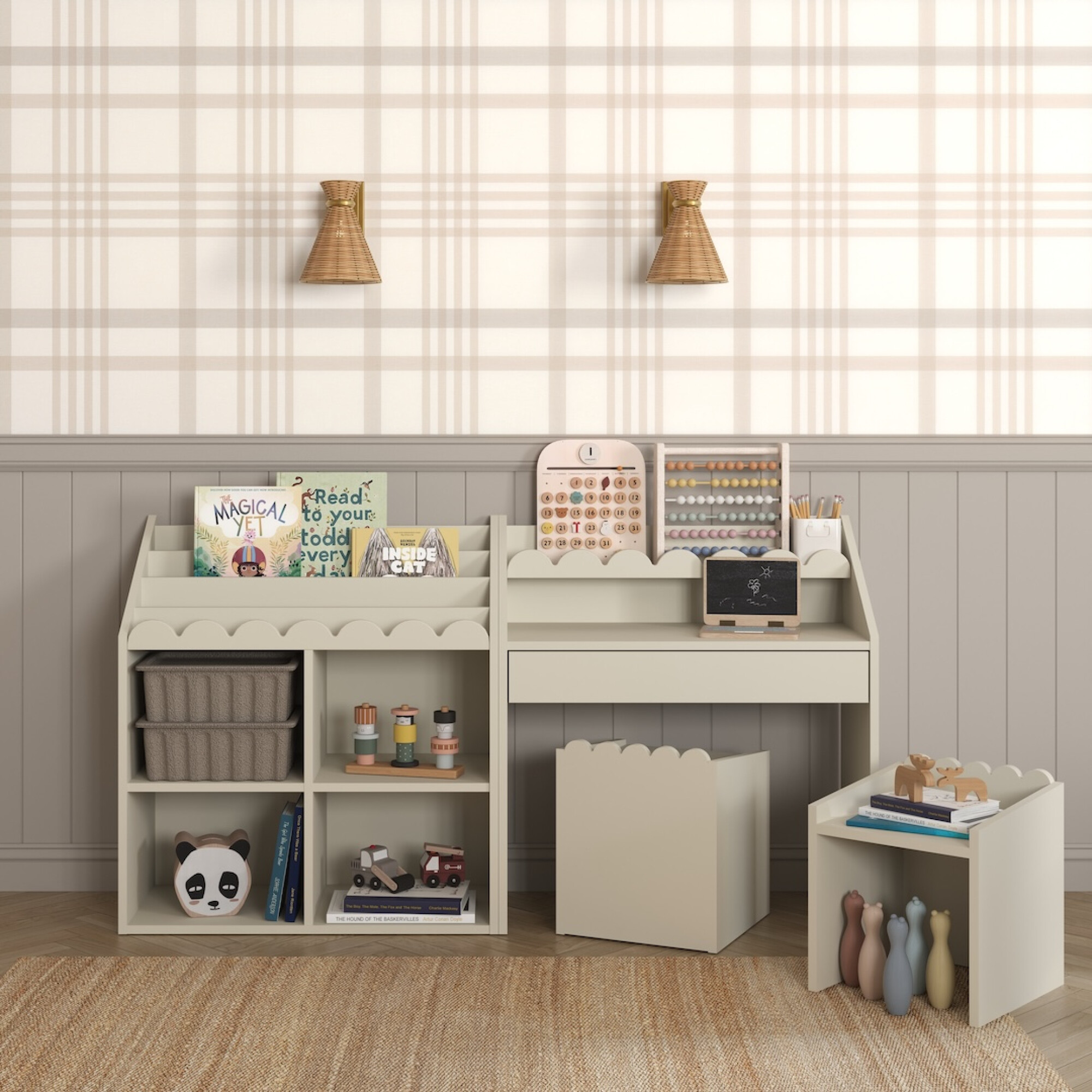 Book Nook, Biblioteca Montessori, Latte