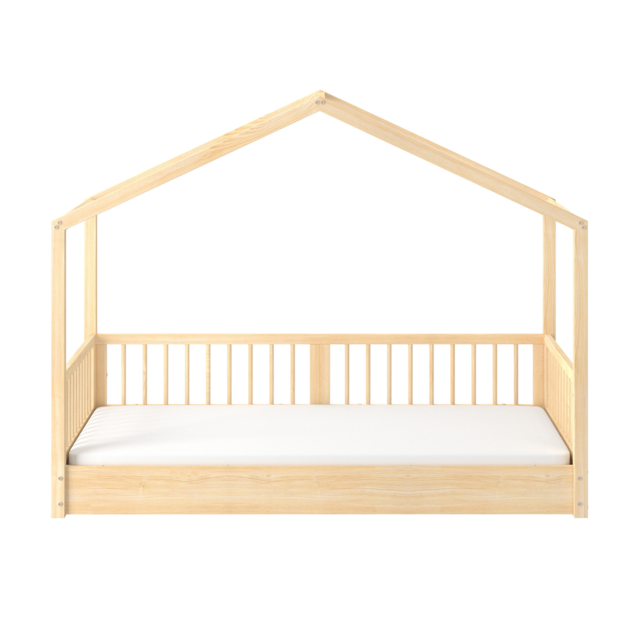 Dream Nest, patut montessori tip casuta, lemn de pin, 80x160