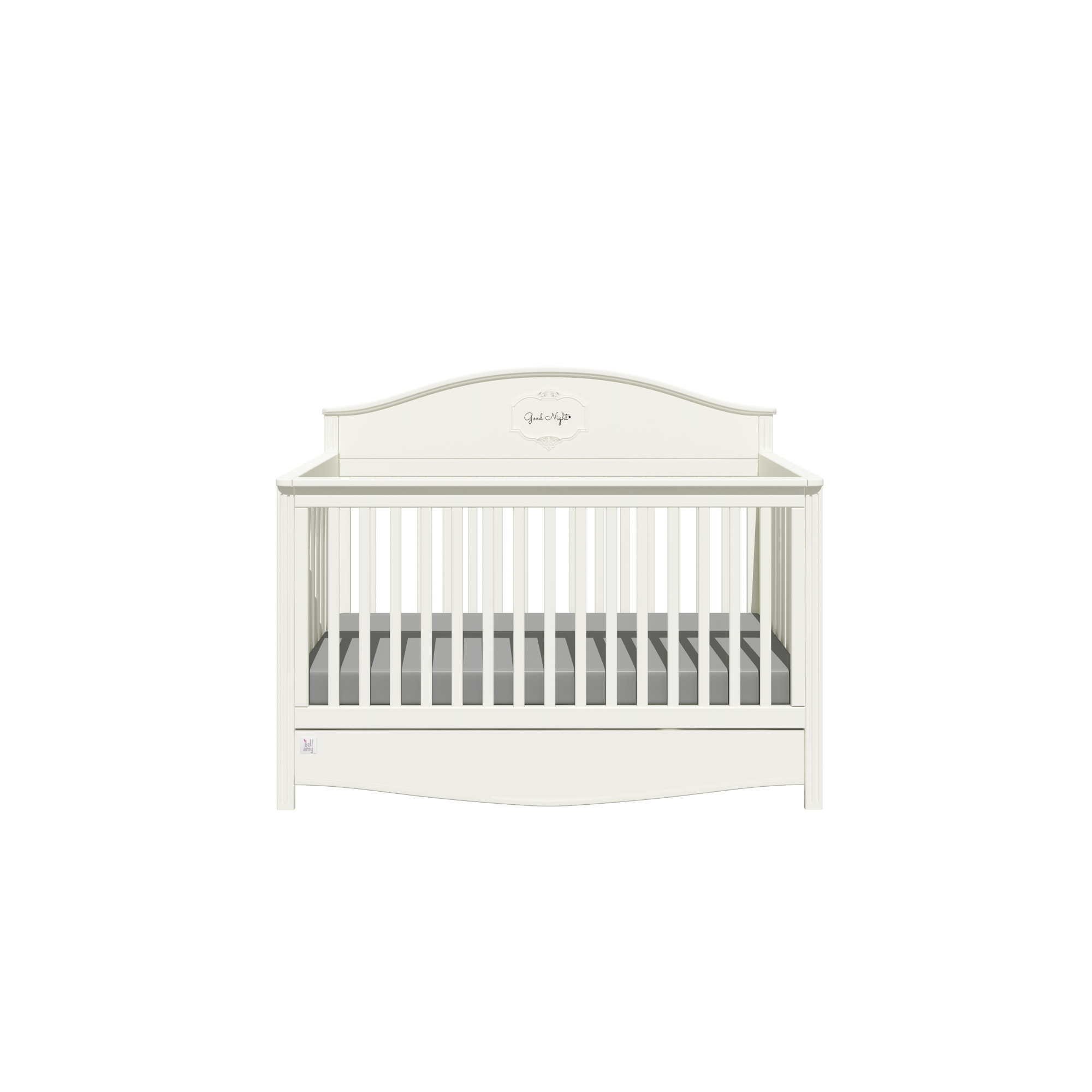 Patut bebe cu sertar, Good Night, lemn/MDF Pure, 140 x 70 cm