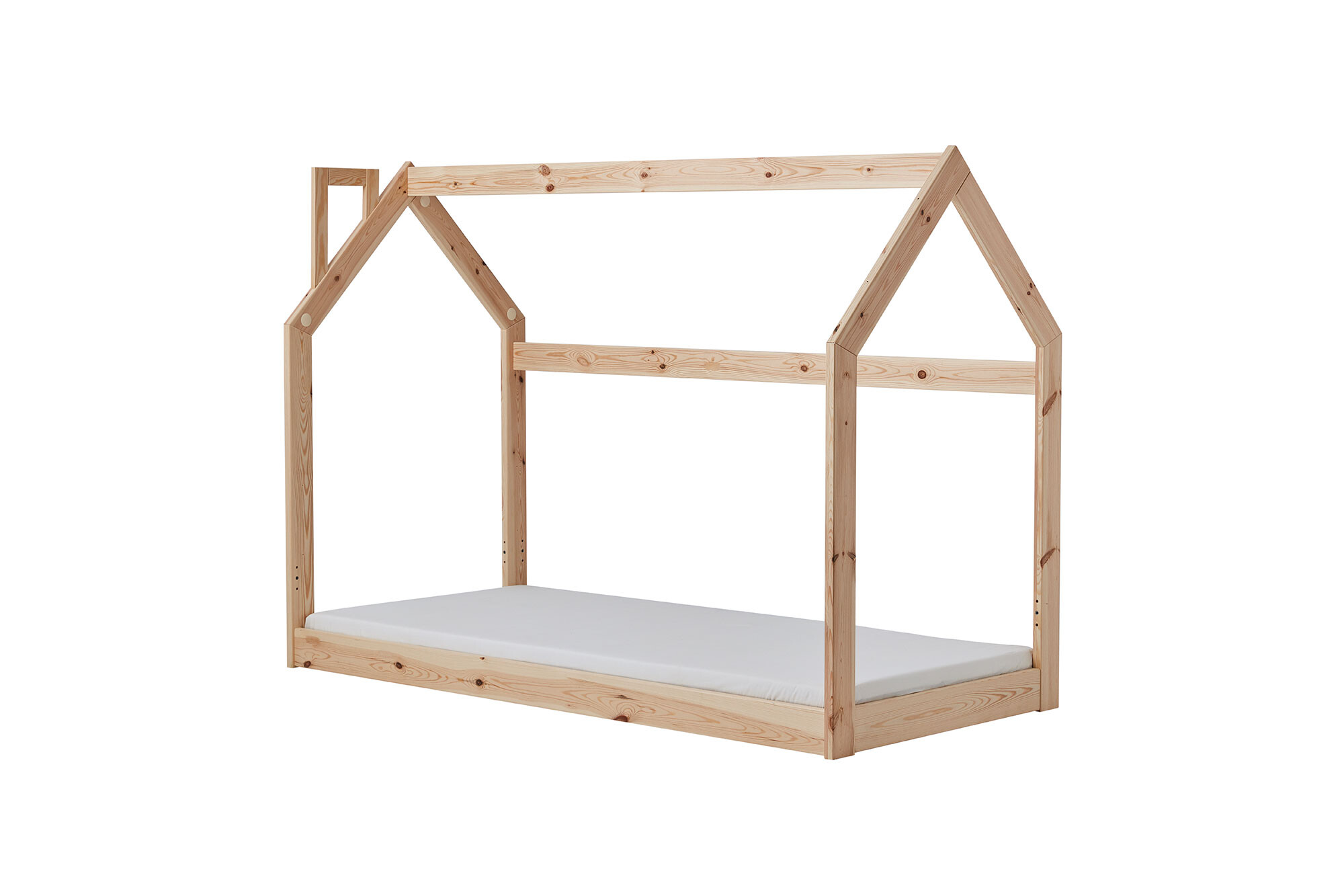 House bed Montessori, lemn de pin, 90x200 cm