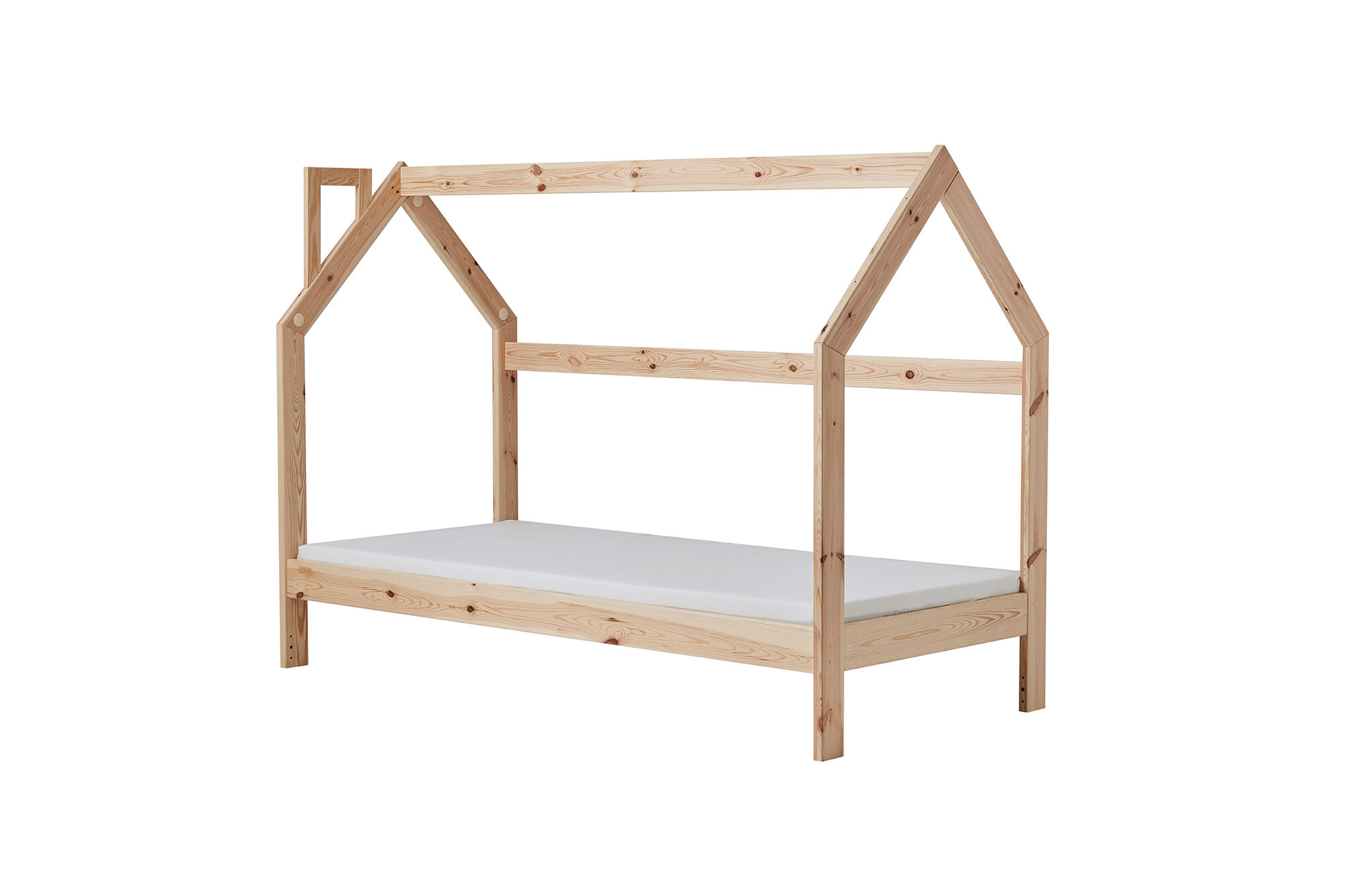 House bed Montessori, lemn de pin, 90x200 cm