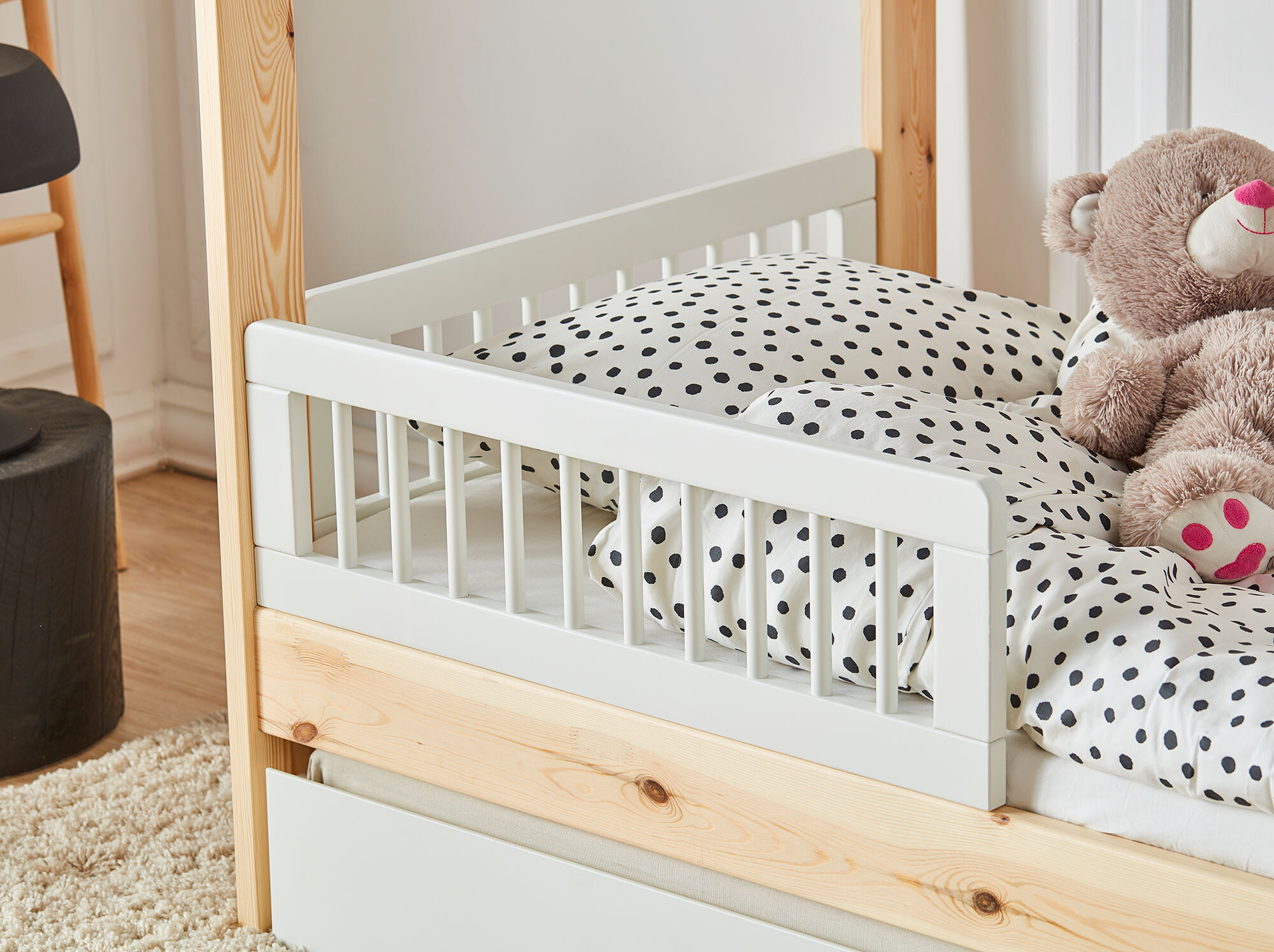 House bed Montessori, lemn de pin, 90x200 cm