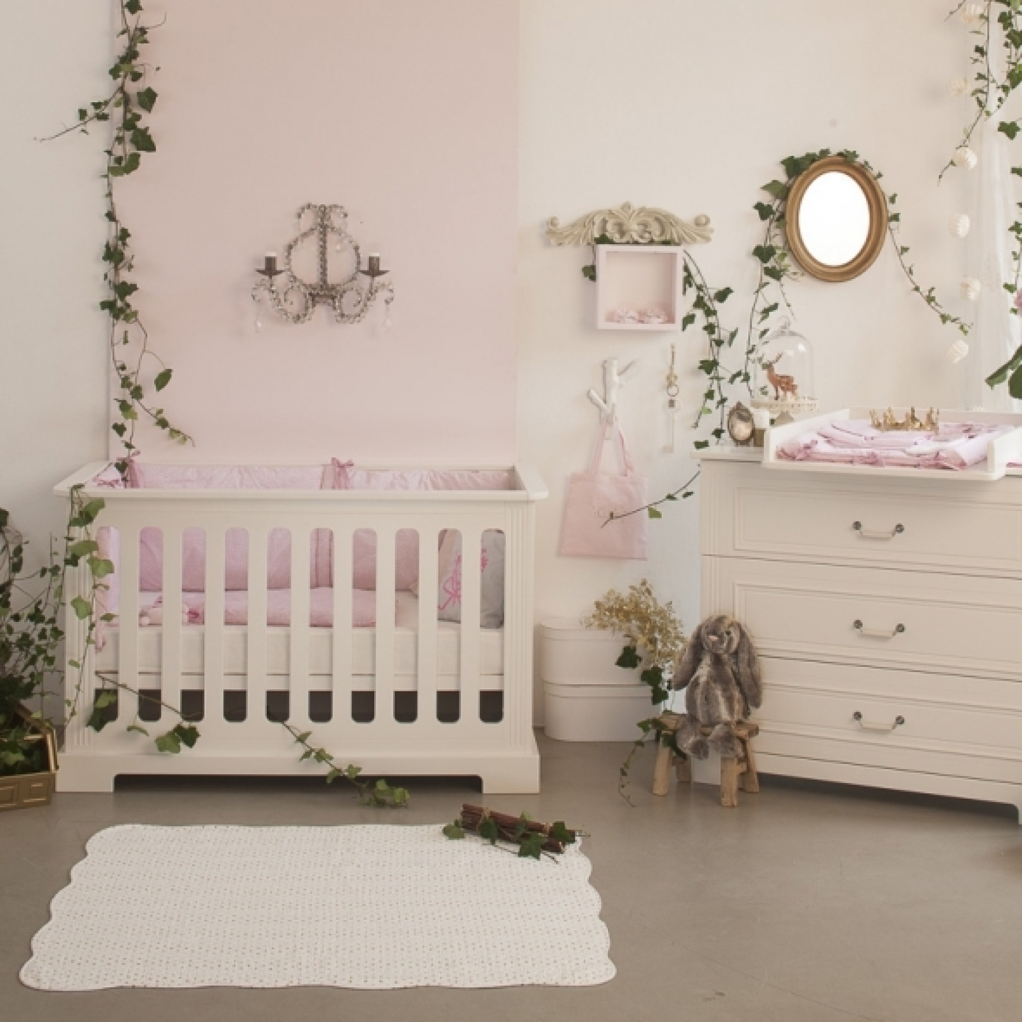 Set mobila copii 6 piese, Ines alb