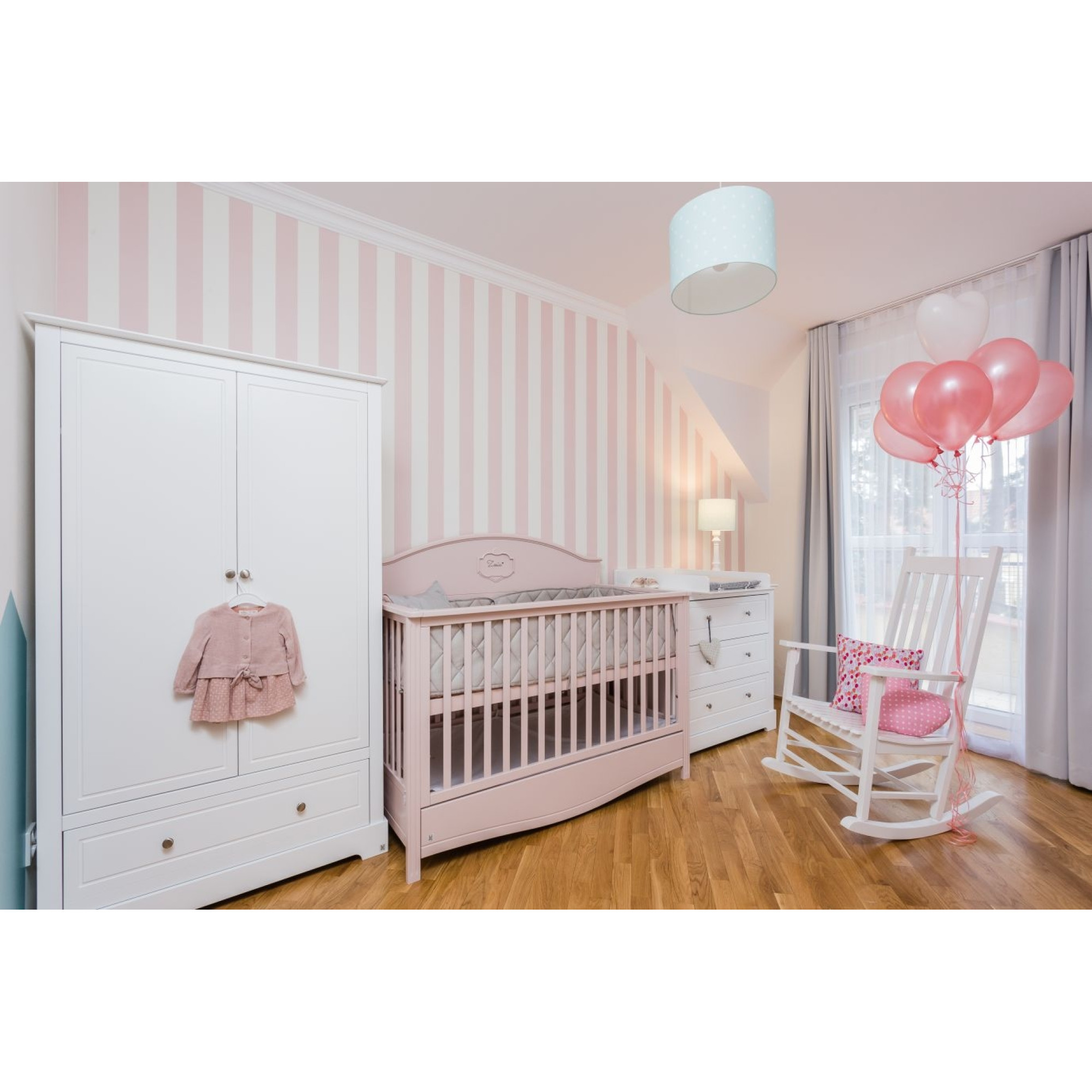 Dulap 2 usi, 1 sertar, MDF, stil clasic-romantic, 174x102 cm, colectia MARYLOU