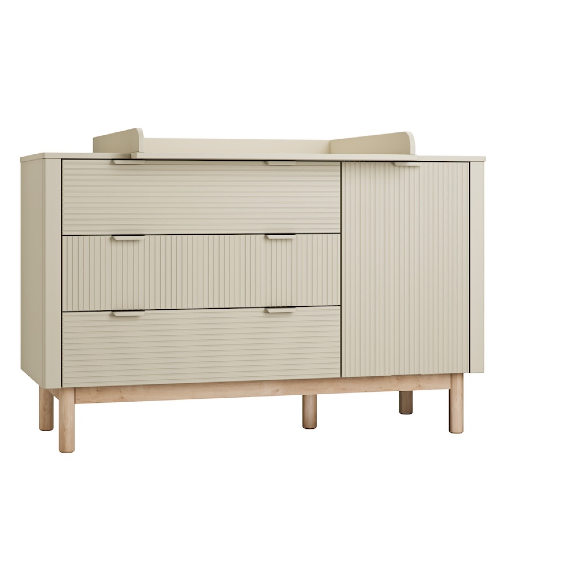 Masa de infasat  din MDF, colectia Miloo, champagne