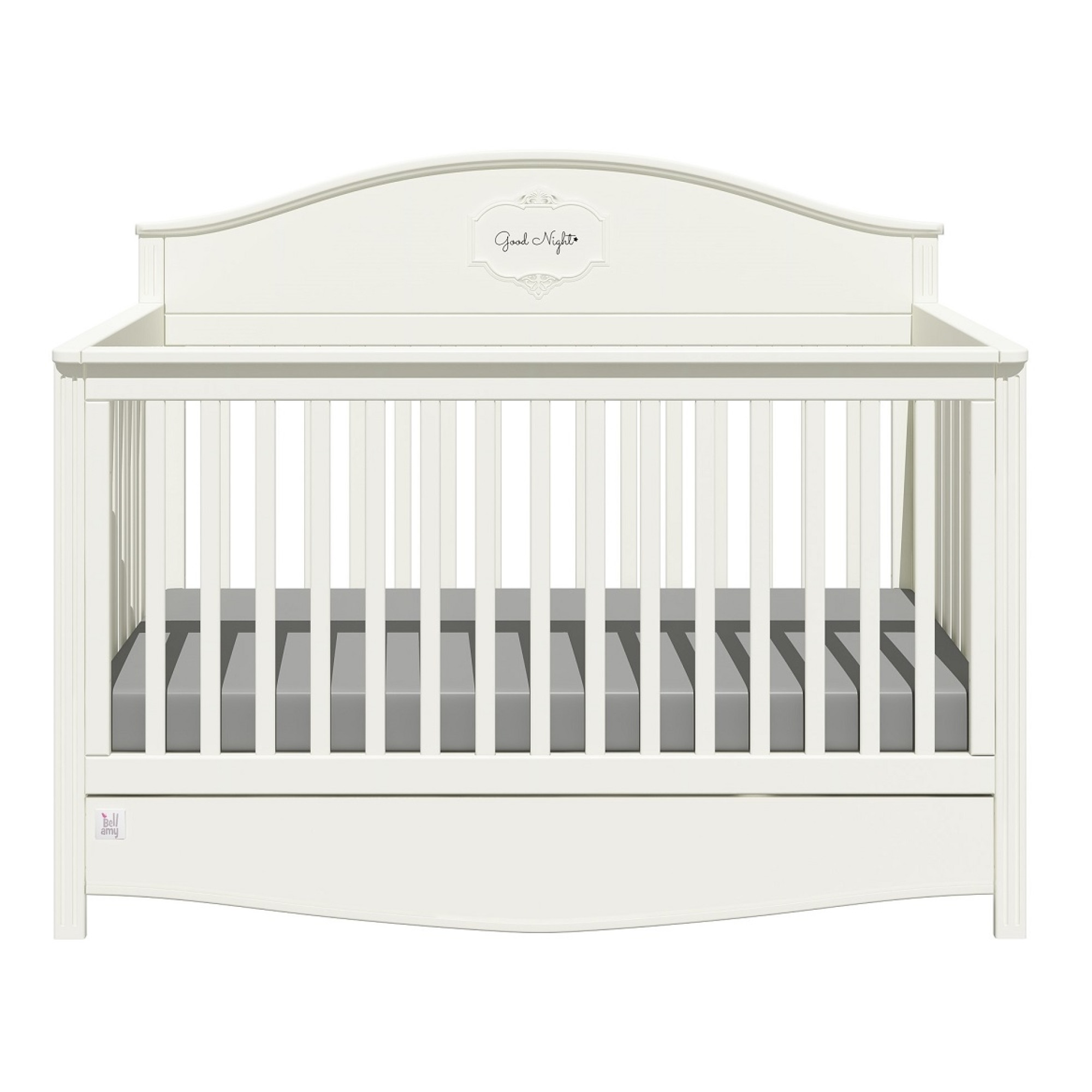 Patut bebe cu sertar, Good Night, lemn/MDF Pure, 140 x 70 cm