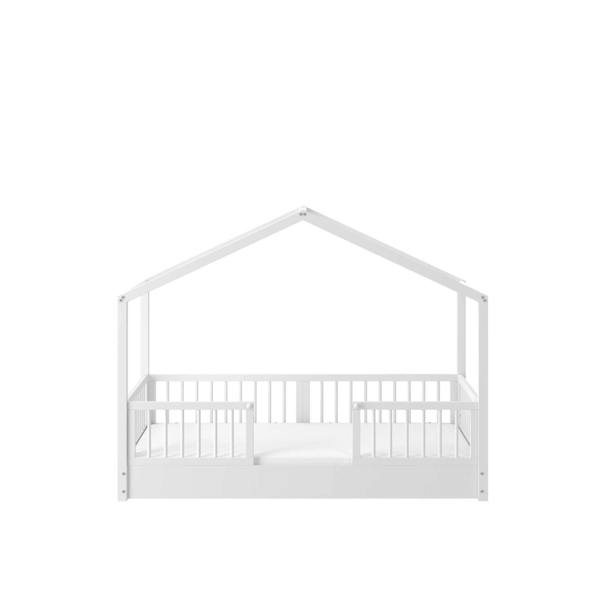 Dream Nest, patut montessori tip casuta, alb, 80x160