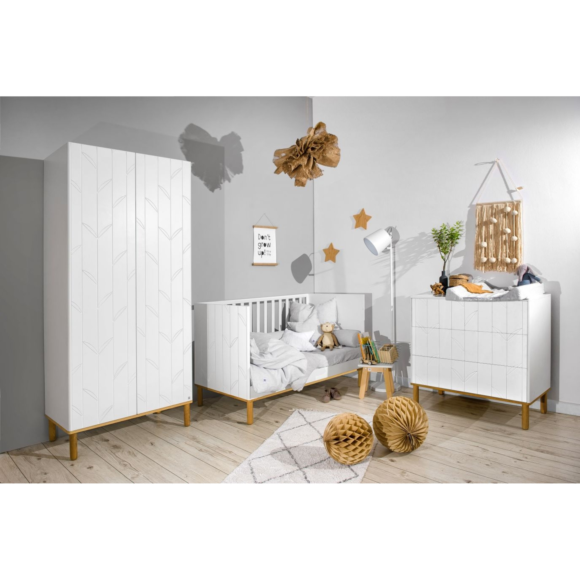 Comoda 3 sertare, MDF, lemn de stejar, colectia Toteme Botanic