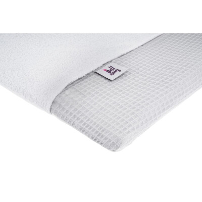 Saltea de înfășat din material waffle, cu husă și prosop, poppy