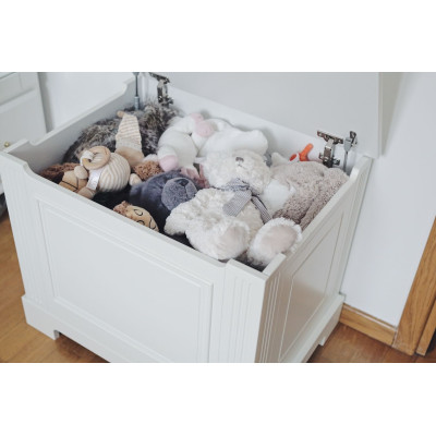 Cutie de jucarii, MDF, Alb, stil clasic-romantic, colectia INES 