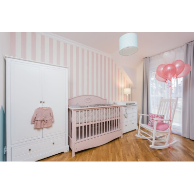 Dulap 2 usi, 1 sertar, MDF, stil clasic-romantic, 174x102 cm, colectia MARYLOU