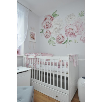 Patut bebe lemn/MDF, Marylou, neasamblat, alb, 140 x 70 cm