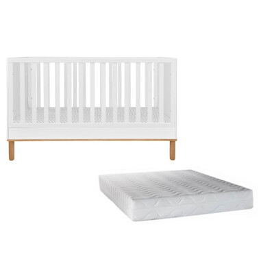 Set patut bebe Toteme Botanic si saltea 140x70 cm