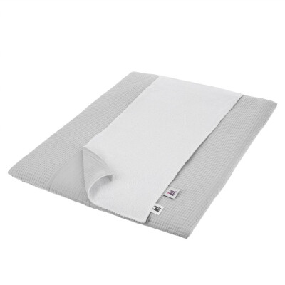 Saltea de înfășat din material waffle, cu husă și prosop, poppy