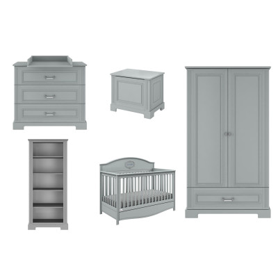 Set mobila copii 6 piese, Good Night by Ines gri