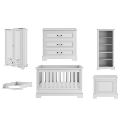 Set mobila copii 6 piese, Ines alb