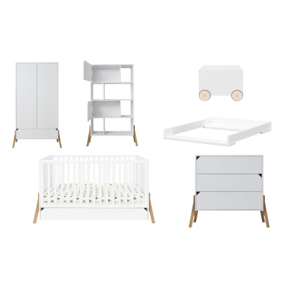 Set mobila copii 6 piese, Lotta alb