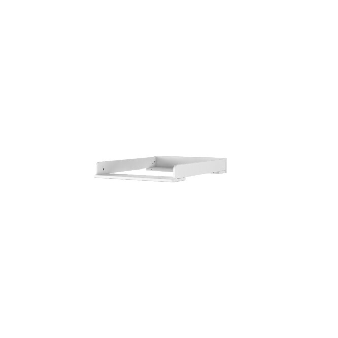 Comoda cu masa de infasat si salteluta, 3 piese, MDF Alb, stil clasic romantic, colectia Marylou