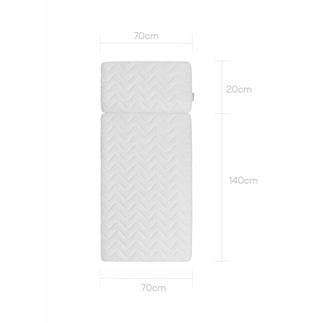 Saltea patut 70x140 cm cu extensie 70x20 cm, pentru patuturi So Sixty si Pinette