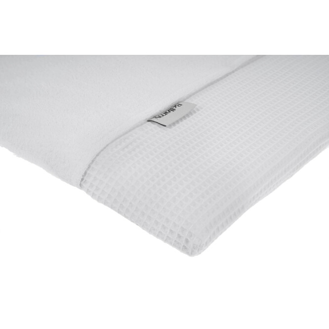 Saltea de înfășat din material waffle, cu husă și prosop, snow white