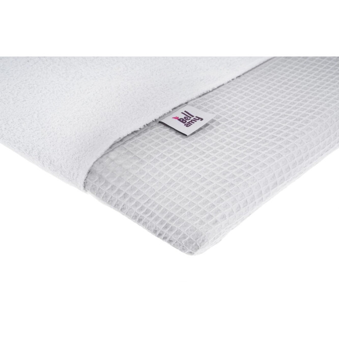 Saltea de înfășat din material waffle, cu husă și prosop, poppy