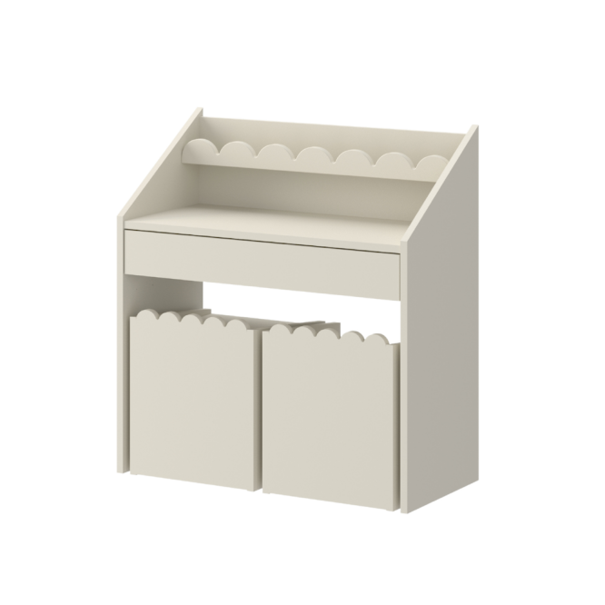 Scaun Montessori multifuncțional din colectia Book Nook Latte pentru copii