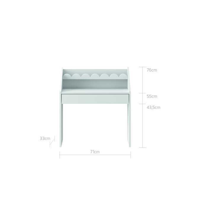 Set BOOK NOOK SUNSET biblioteca cu birou + 2 scaunele GRATIS 