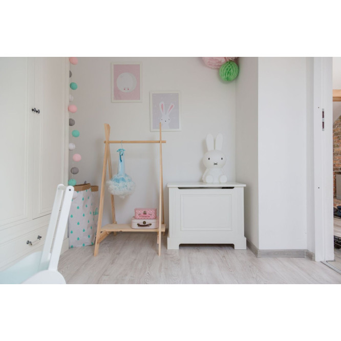 Cutie de jucarii, MDF, Alb, stil clasic-romantic, colectia INES 