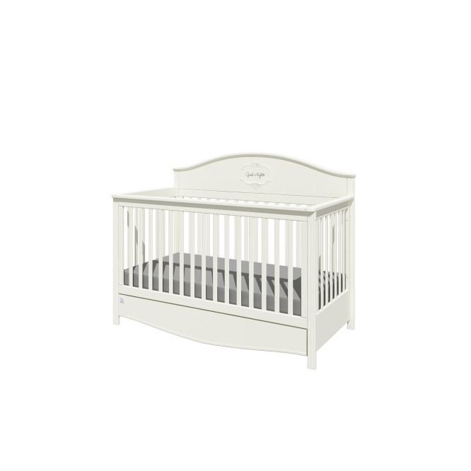 Patut bebe cu sertar, Good Night, lemn/MDF Pure, 140 x 70 cm