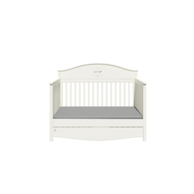 Patut bebe cu sertar, Good Night, lemn/MDF Pure, 140 x 70 cm