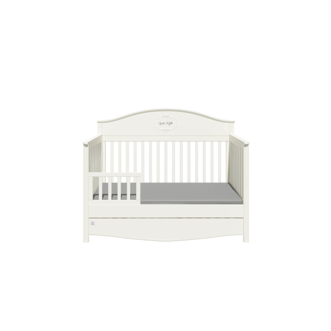 Patut bebe cu sertar, Good Night, lemn/MDF Pure, 140 x 70 cm