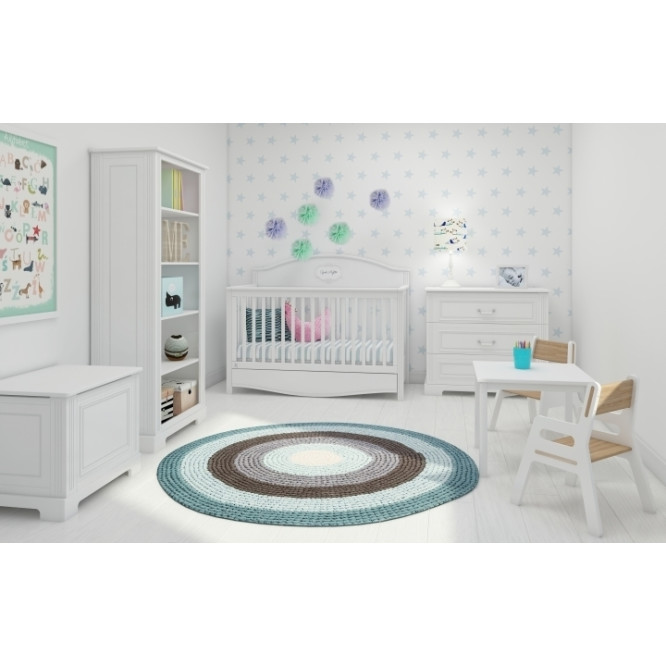 Patut bebe cu sertar, Good Night, lemn/MDF Pure, 140 x 70 cm