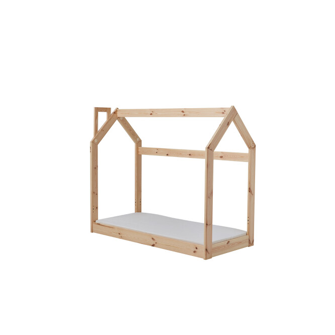 House bed Montessori, lemn de pin, 70x160 cm