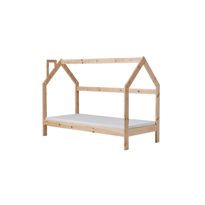 House bed Montessori, lemn de pin, 90x200 cm
