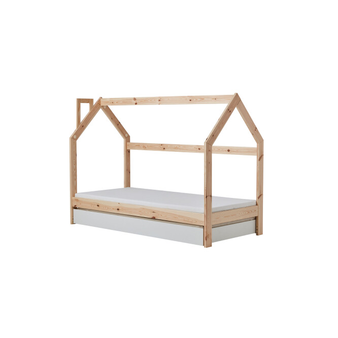House bed sertar, alb, 90x200 cm