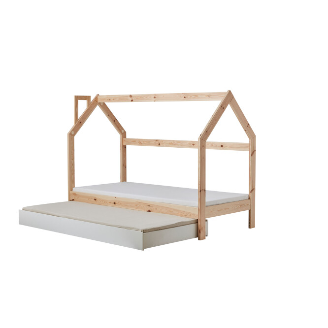 House bed sertar, alb, 90x200 cm
