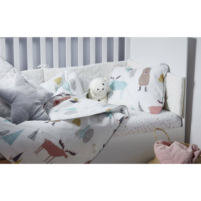 Cearsaf pentru patut In the woods 70x140 cm