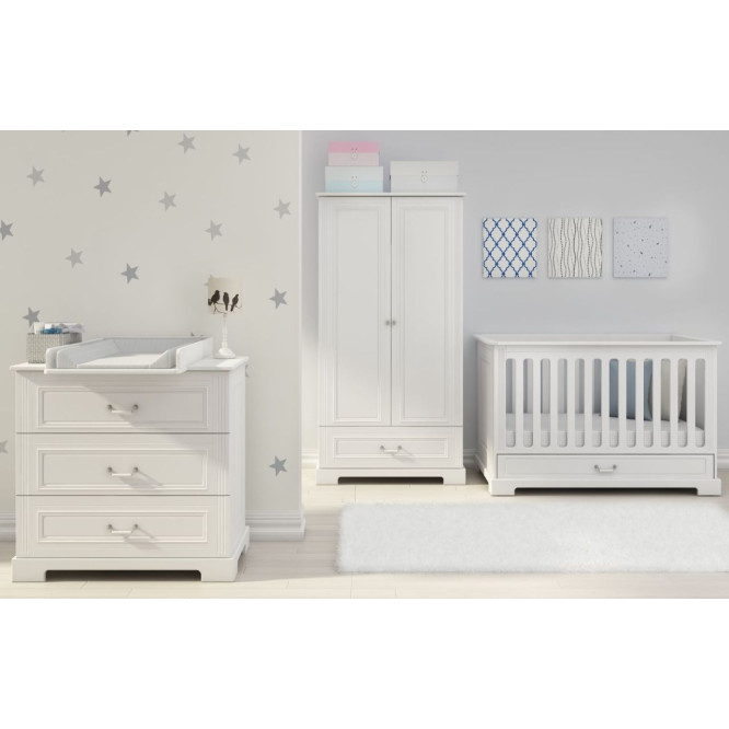 Set mobila copii 6 piese, Ines alb