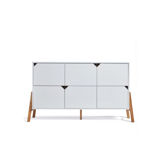 Set mobila tineret 5 piese, Lotta alb