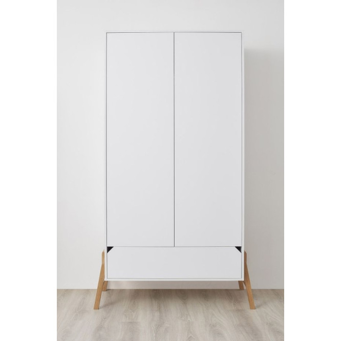 Set mobila tineret 5 piese, Lotta alb