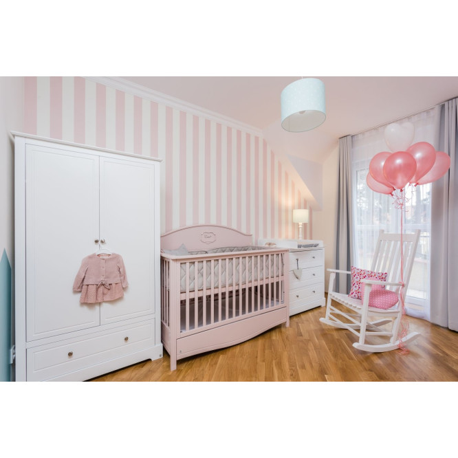 Dulap 2 usi, 1 sertar, MDF, stil clasic-romantic, 174x102 cm, colectia MARYLOU