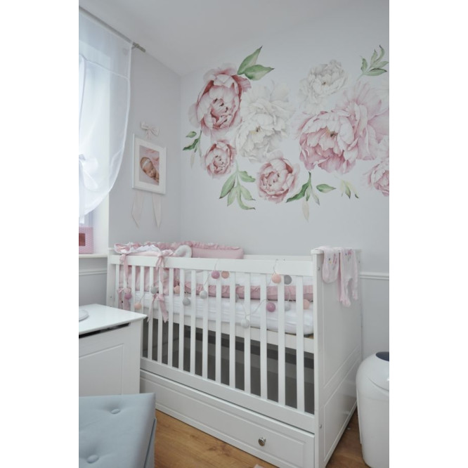 Patut bebe lemn/MDF, Marylou, neasamblat, alb, 140 x 70 cm