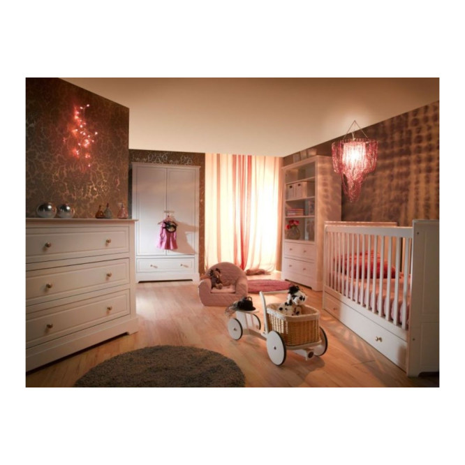Dulap 2 usi, 1 sertar, MDF, stil clasic-romantic, 174x102 cm, colectia MARYLOU