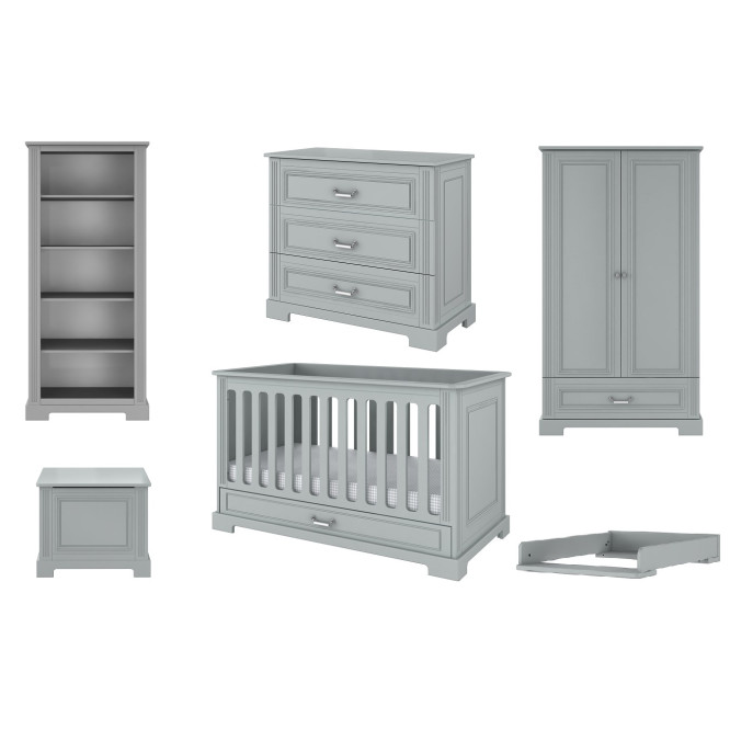 Set mobila copii 6 piese, Ines gri