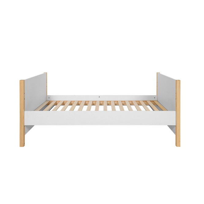 Patut bebe transformabil, MDF/lemn de pin, ALB, colectia TATAM, 70x140 cm