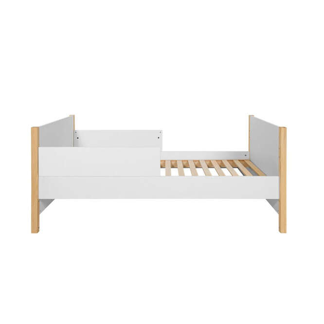 Patut bebe transformabil, MDF/lemn de pin, ALB, colectia TATAM, 70x140 cm