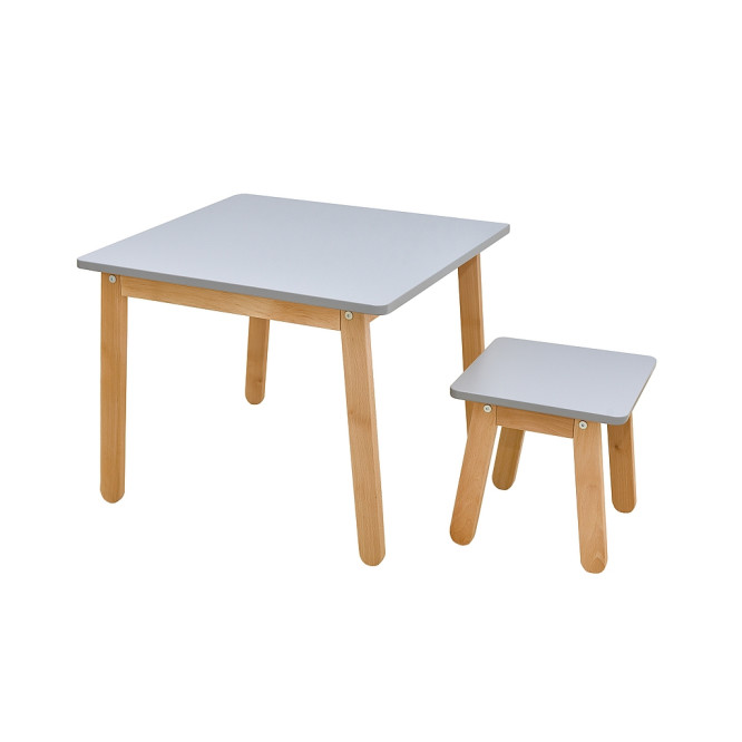 Scaun Woody gri neutru